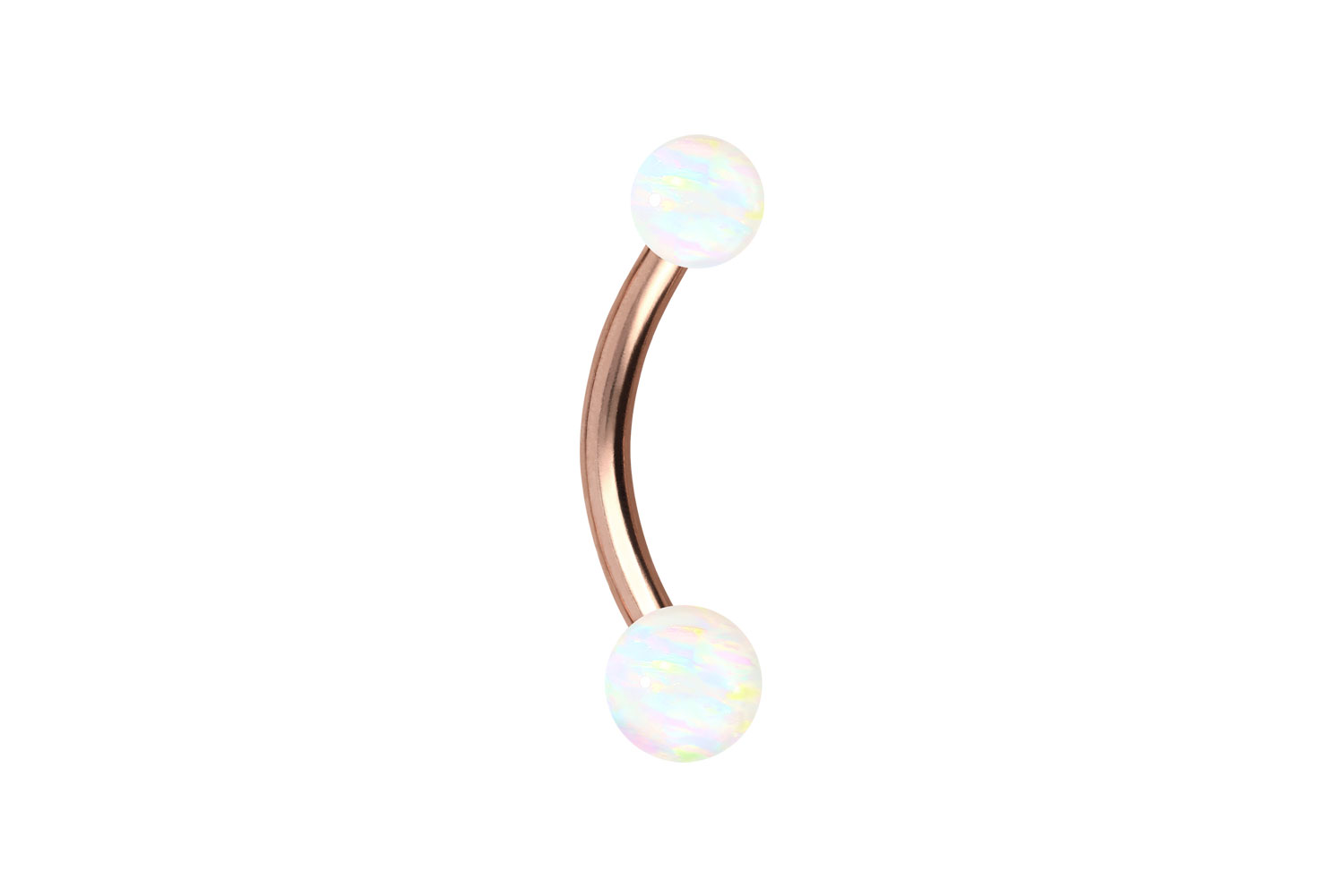 Chirurgenstahl Mini Bananabell Piercing SYNTHETISCHE OPALE